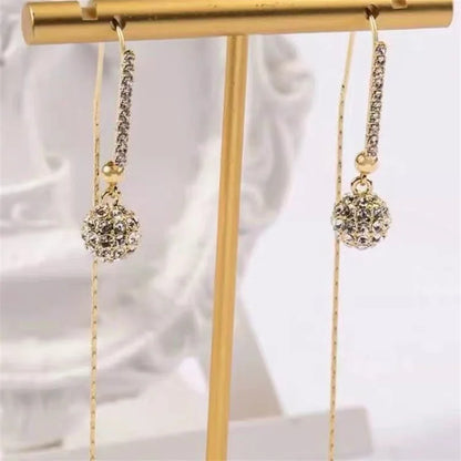 Women's Fashionable Danburite Ball Pendant  Earrings