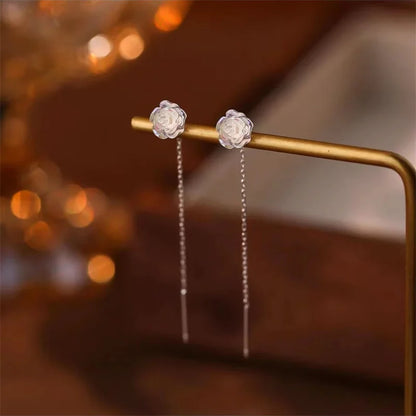 Women's Fashionable Danburite Ball Pendant  Earrings